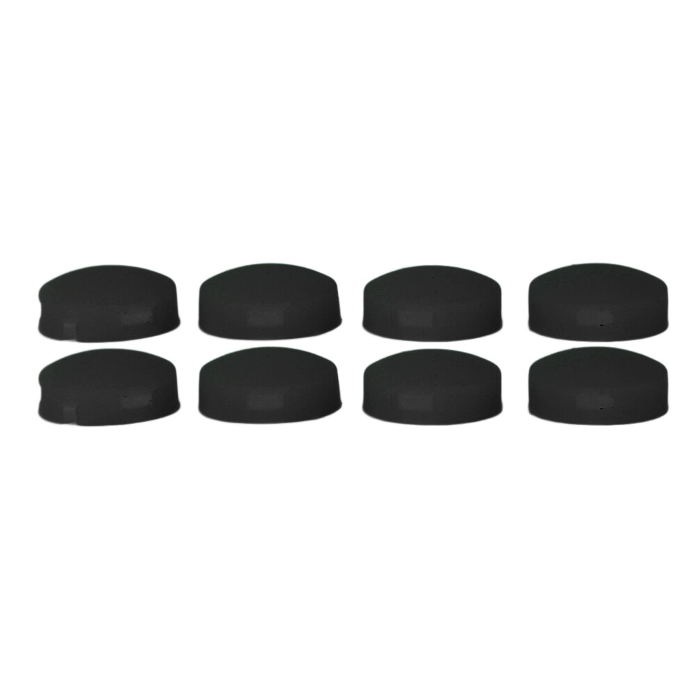 8Pcs Doorbell Button Replacement Silicone Responsive Video Doorbell Buttons With 4 Screws For Doorbell Pro Black 9351313381395