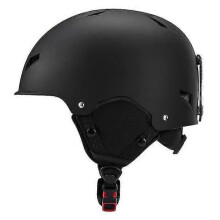 (M, black) Ski Helmet Half-covered Anti-impact Skiing Helmet For Adult And Kids Ski Skateboard Snowboard Safety Helmet
