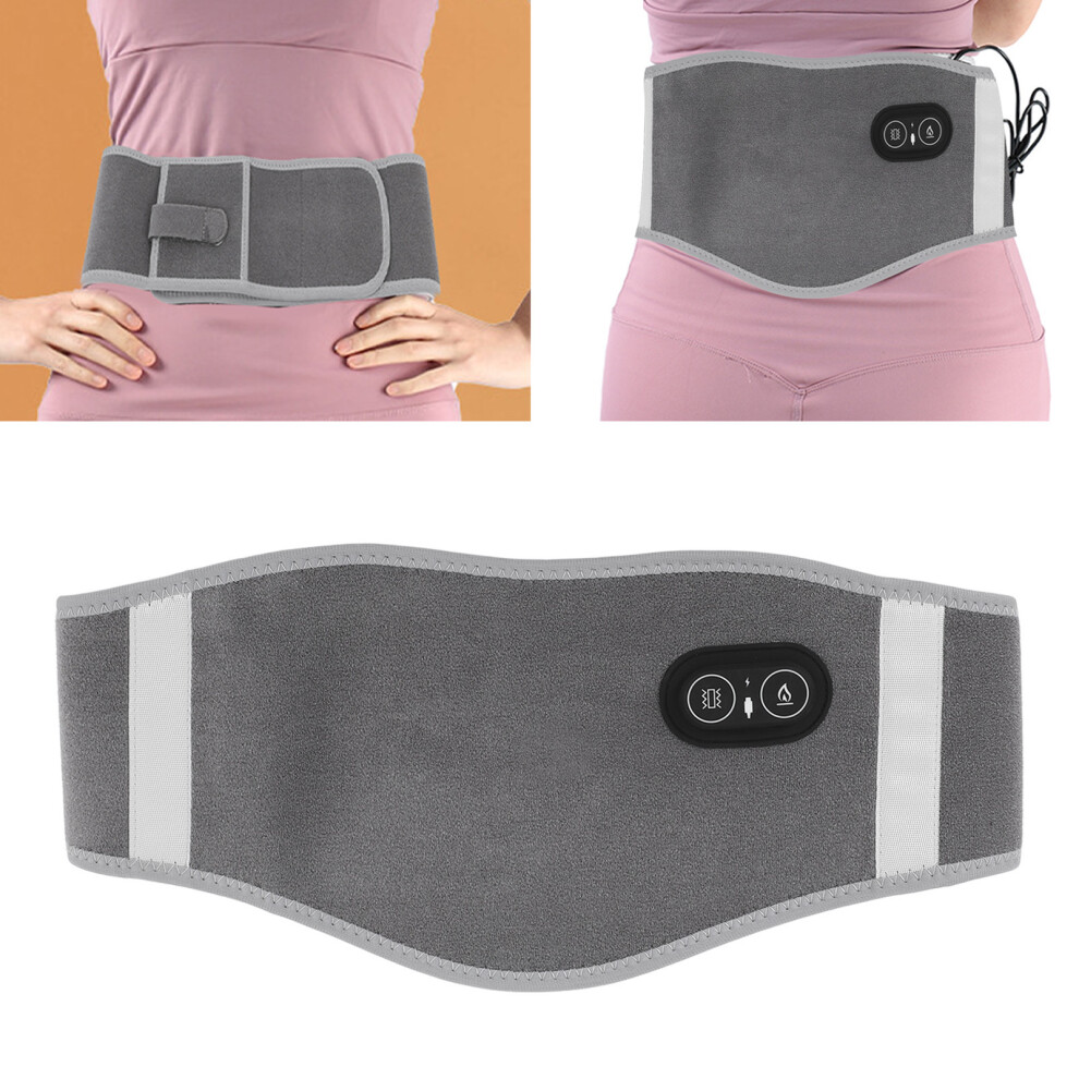 Back Heating Belt Carbon Fibre Heating 3 Vibration Modes 3 Temperature Controls Lumbar Heating Pad for Shoulder Abdomen