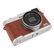 4K 48MP Digital Camera 2.8inch Screen Anti Shake 16X Digital Zoom Video Camera Compact Point and Shoot Travel Camera Brown