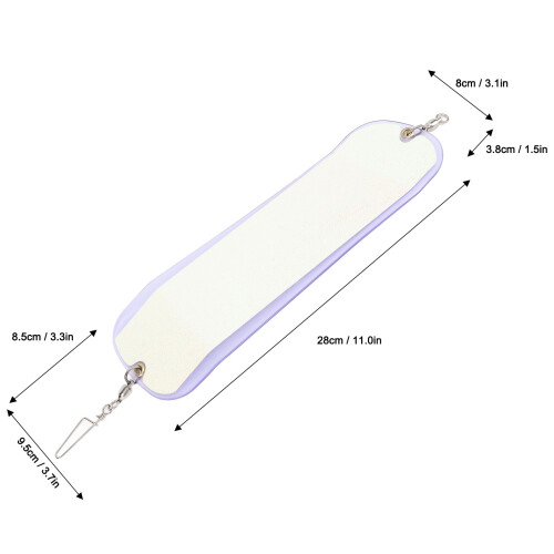 Lila ABS Unterwasser doppelseitiger Angelblinker 28cm Trolling-Zubehör 1