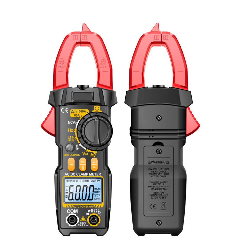 Aneng Pn108 Digital Clamp Meter Voltage Current Tester Professional 6000 Counts Multimeter With Lcd Display Diode Temperature Hz Ohm Capaci 6931313387219