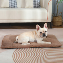 Self-Warming Cat Mat Soft Plush Dog Crate Pad with Non-Slip Bottom Winter Extra Warm Thermal Pet Pad for Dogs and Cats Indoors Outdoors