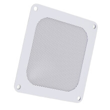 4PCS PVC Computer Fan Filter Grills Magnetic Frame PC Fan Dust Mesh PC Cooler Filter 3.66x3.66in White