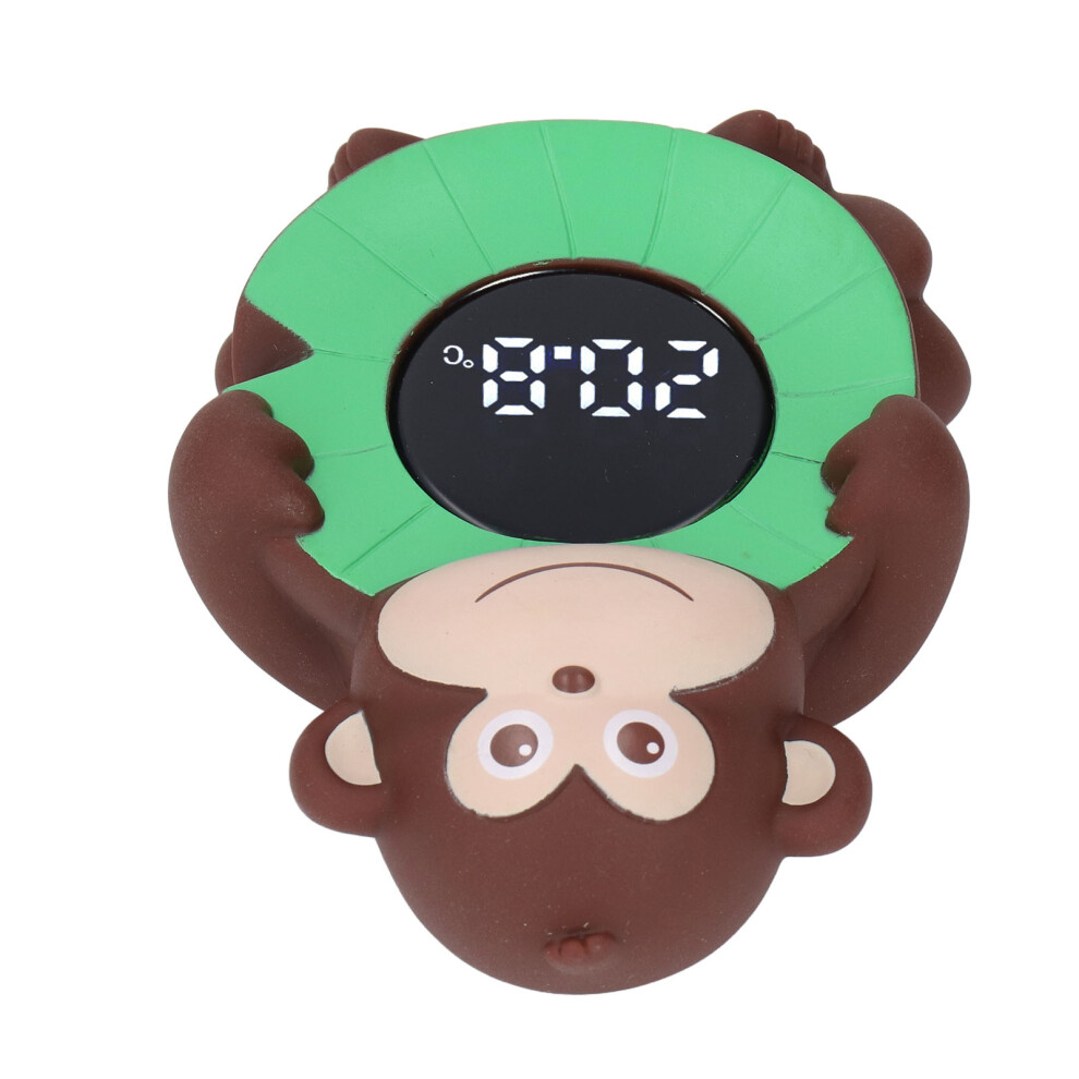 Baby Bath Tub Thermometer Cartoon Monkey LED Digital Display Baby Water Thermometer for Infant
