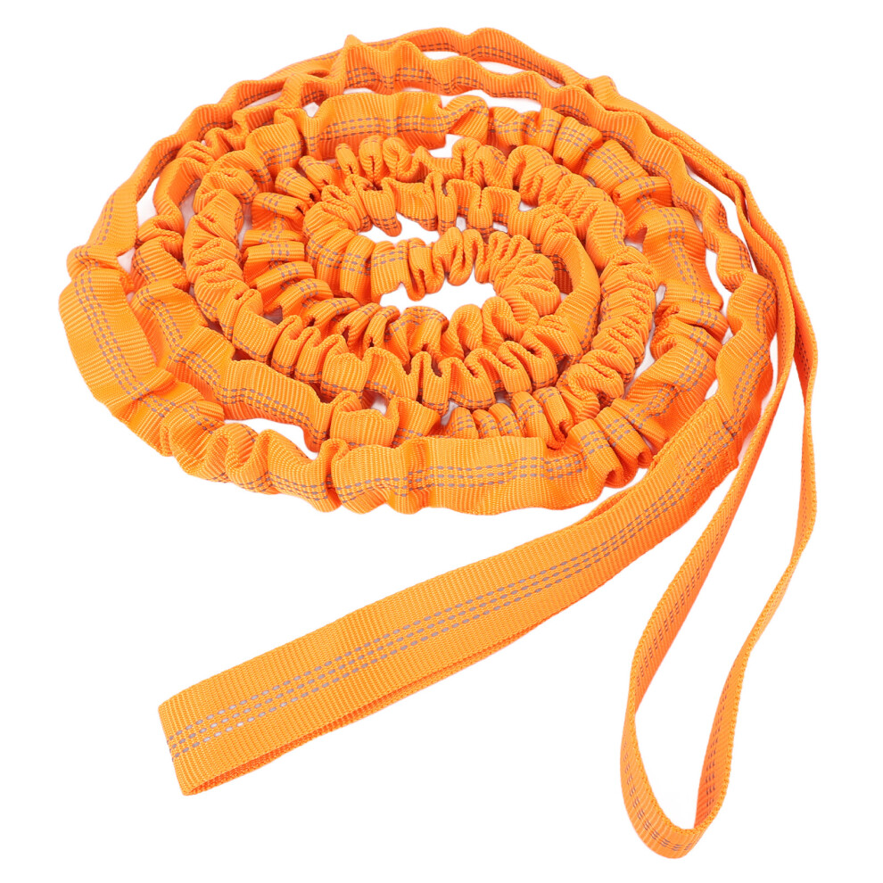 Bike Tow Rope Cycling Stretch Pull Strap Traction Strap Bike Towing Pull Strap With Storage Bag For Hiking Camping Orange 4991313390277