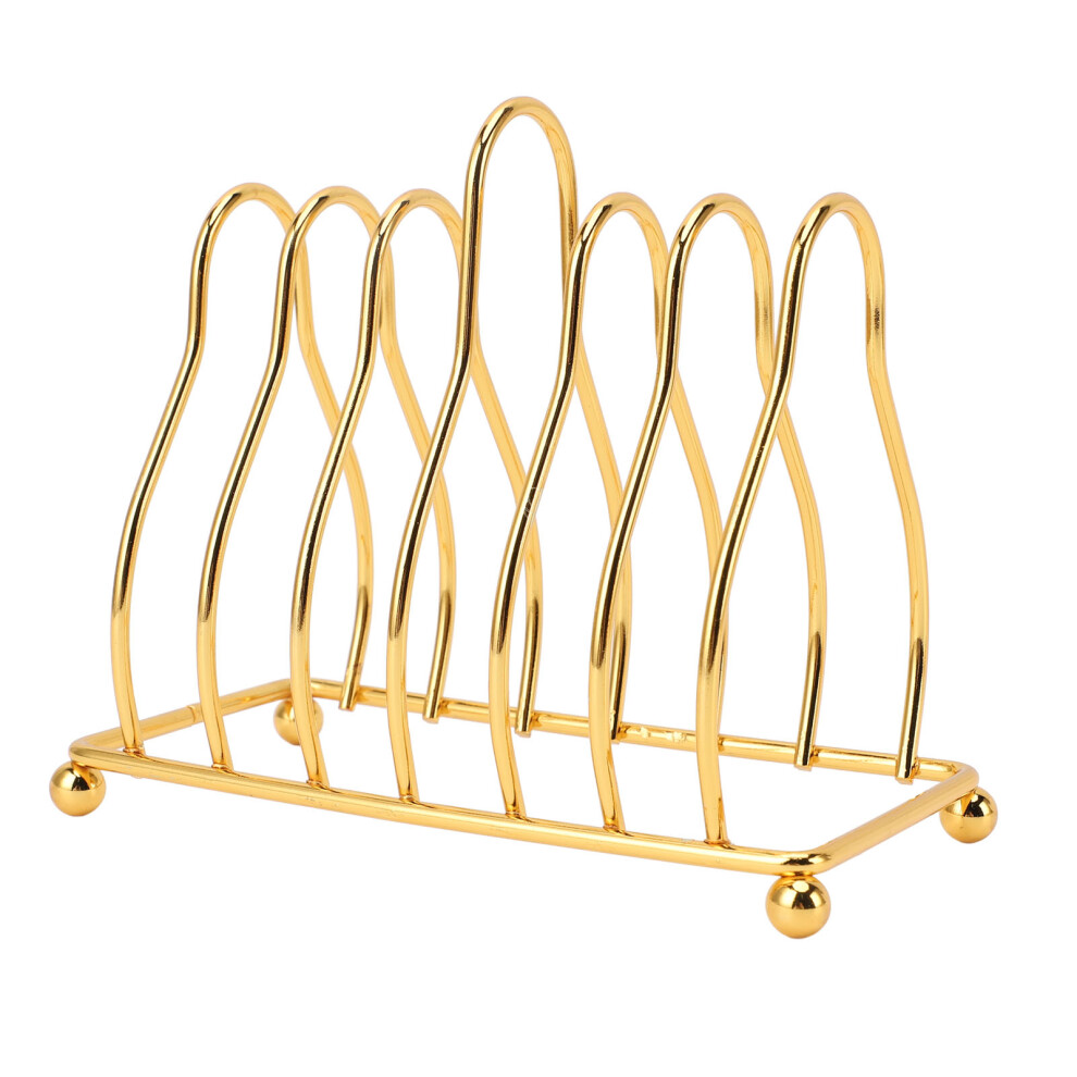 6 Pcs Acrylic Cosmetic Palette Liquid Foundation Concealer Nail Polish Gel Mixing Tray Gold Foil Adorned with Storage Rack for Make Up Arti