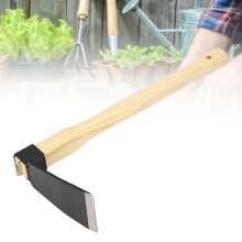 Wooden Handle Gardening Hoe Small Digging Hoe for Weeding Planting Clam