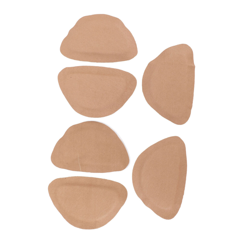 3 Pairs Shoes Heel Cushions Pads Thick Anti Friction Heel Inserts Adhesive Heel Guards Liners for Boots Hiking Shoes Sports Shoes Khaki