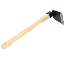 Unkrautgrubber mit Holzgriff und Klingen aus Kohlenstoffstahl für leichte Gartenarbeit
