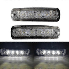 (2pcs White) 2pcs 24v Led Sunvisor Lights For Man Tgx Tgl Tgs Truck Sunvisor Lamp Oem 81252606121 Man Cab Lights