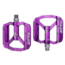 (Style C, Multicolor) ZTTO JT01 1 Pair MTB Bike Aluminum Alloy 12mm Axle Flat Pedal Bicycle Lightweight Bearing Pedals