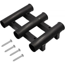 Rod Holder for Boats Storage - Fishing Rod Holders 3 Tubes - Fishing Rod Storage Tube Fishing Accessories Rod Holders with 4 Mounting Screws