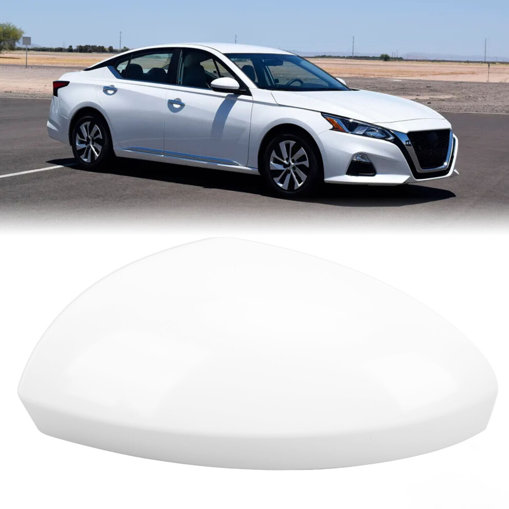 Door Mirror Cover Unpainted Rearview Side Mirror Cap Wing Mirror Housing Replacement For Altima 2019 To 2022 Left 963746Ca9a White 4241313396107