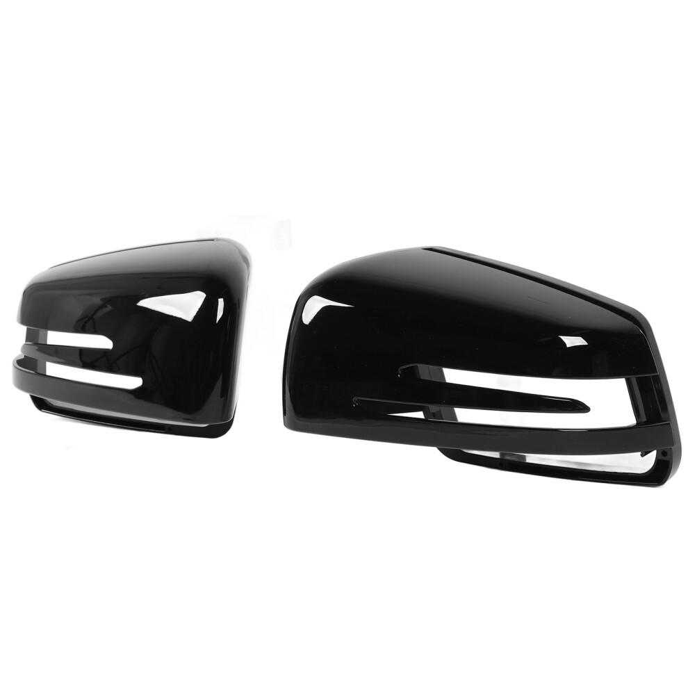2Pcs Rearview Mirror Cover Cap Strong Protection Long Durability Weather Resistance Replacement For Benz W176 W246 W204 W221 C218 7631313396172