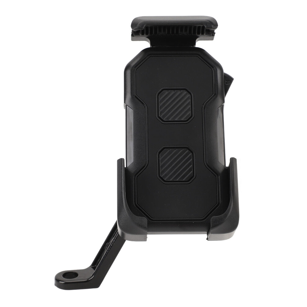 Bike Phone Mount Shock Absorption High Strength Abs Material Universal Motorcycle Phone Holder For Scooter Black 8461313400642