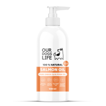 Our Dogs Life 100% Natural Salmon Oil 1000ml Omega 3, 6 & 9