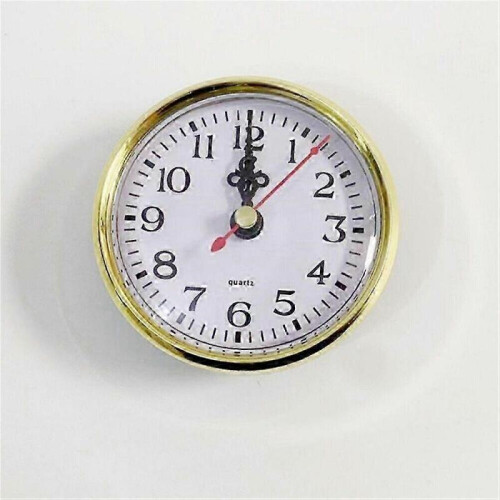(110mm) Gold Trim Quartz Clock Insert Movement DIY or Replacement Different Sizes 2
