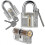 3pcs Practice Lock Set, Transparent Training Crystal Keyed Padlock for For Locksmith Beginner 1
