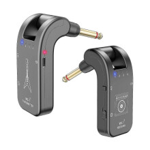 (Black) Professional 2.4ghz Wireless Guitar System Rechargeable Transmitter Receiver