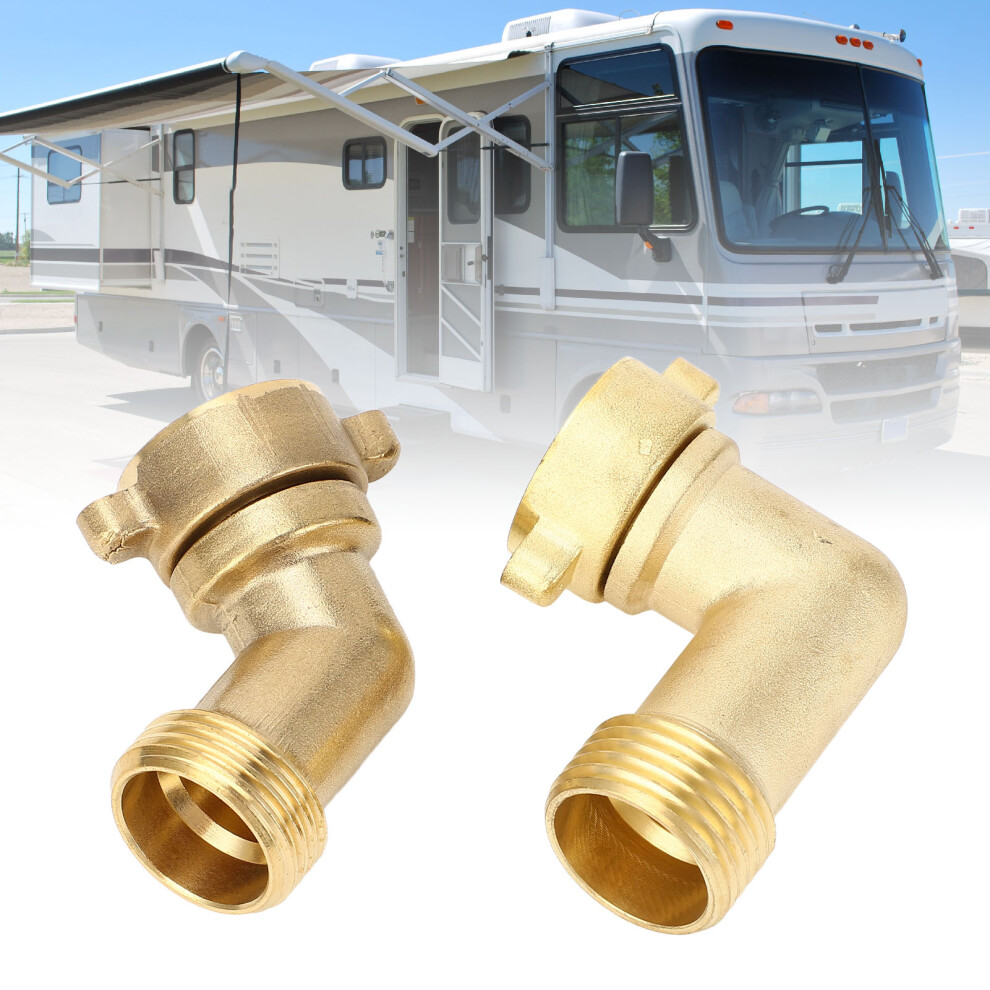 Rv Water Hose Elbow Space Saving Sturdy Rv Drinking Water Hose Adapter Connector For Campervan Motorhome Trailer Marine 45 Degree + 90 Degr 4331313405661