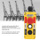 Crane Hoist Controller Push Button Switch Water Resistant 2 Key IP68 Industrial Remote Control with Emergency Stop 5