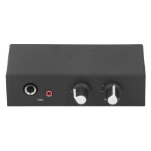 Mikrofon Musikmischer 6,5 mm dynamisch & 3,5 mm Kondensator, Aluminiumlegierung, Schwarz