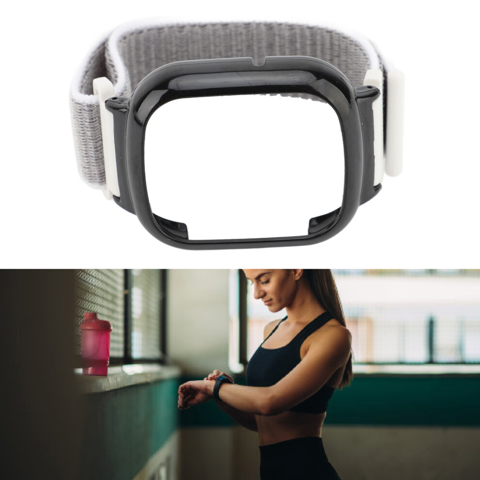 Replacement Nylon Wristband Skin Friendly Quick Release Nylon Smartwatch Strap Compatible For Watch 4 Sea Shell Color 8471313408364