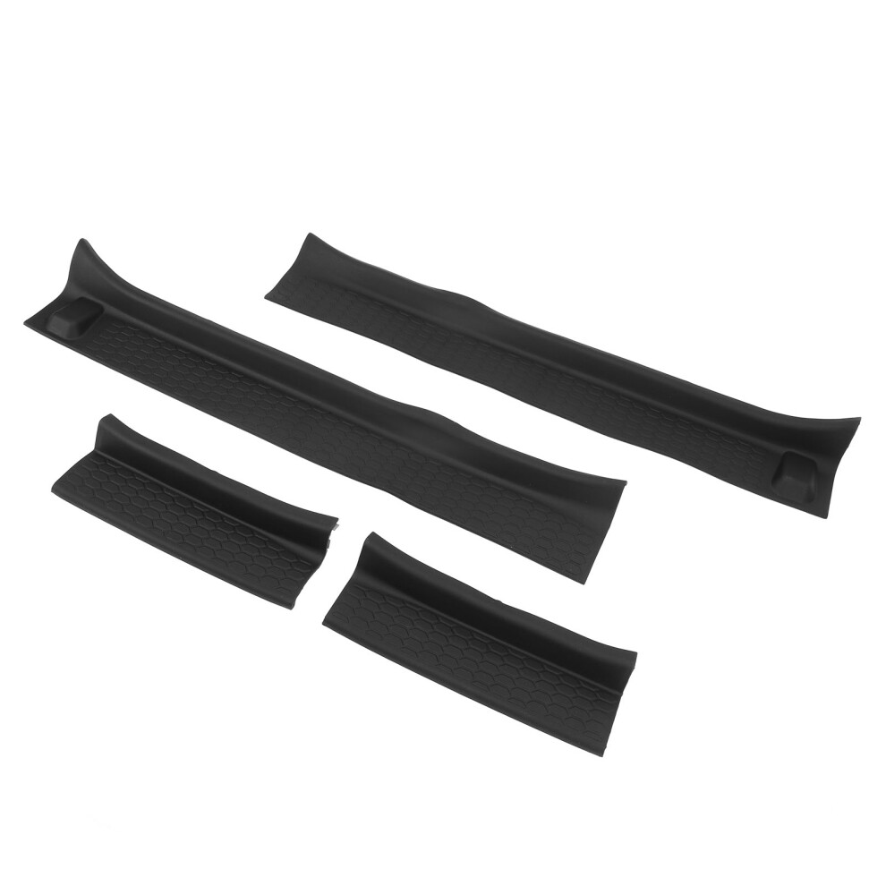 Door Sill Guards Rubber Front Rear 4 Doors Sill Protector Kit For Jl Jt 2018Â2024 Door Accessories Black 9411313410294