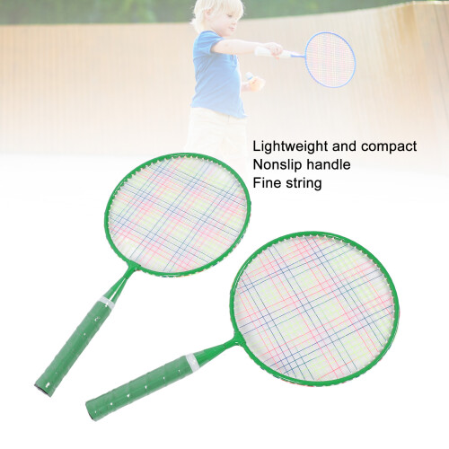 Kinder Badmintonschlägerset mit Tragetasche & 2 Federn, Grün 2
