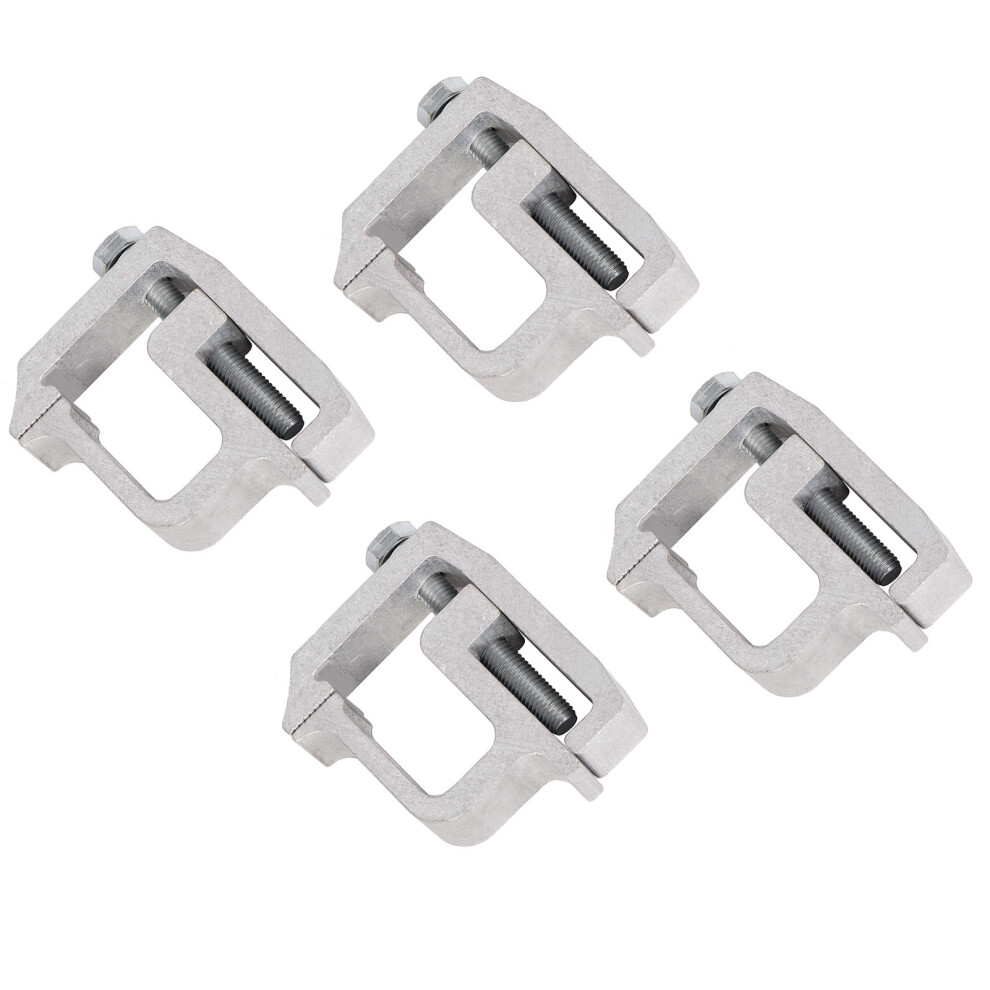 Set Of 4 Utility Rail System Mounting Clamp For Truck Cap Heavy Duty Fixing Tlâ2002 3791313413744