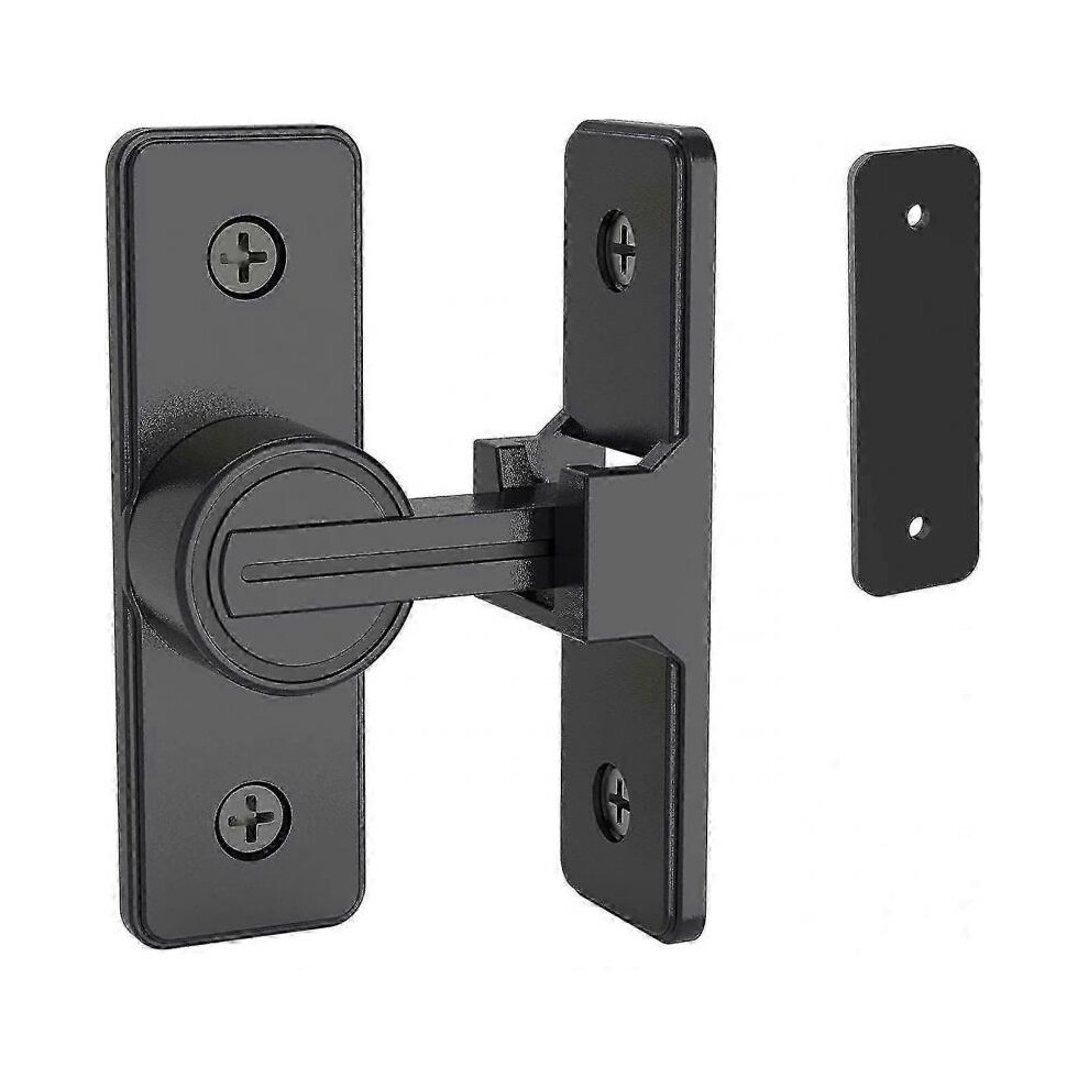 Sliding Barn Door Lock Hardware, 90 Degree Heavy Duty Gate Latches Flip Latch Safety Door Bolt Latch Lock Suitable for Garden, Bathroom, Outdoor, Gara