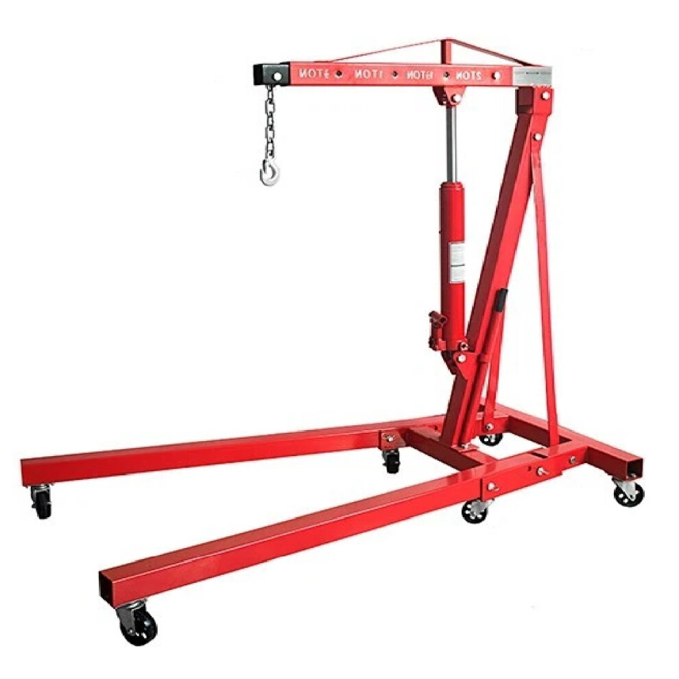 Folding Hydraulic Engine Crane Hoist 2T (Lifting Garage Workshop) 600988563438