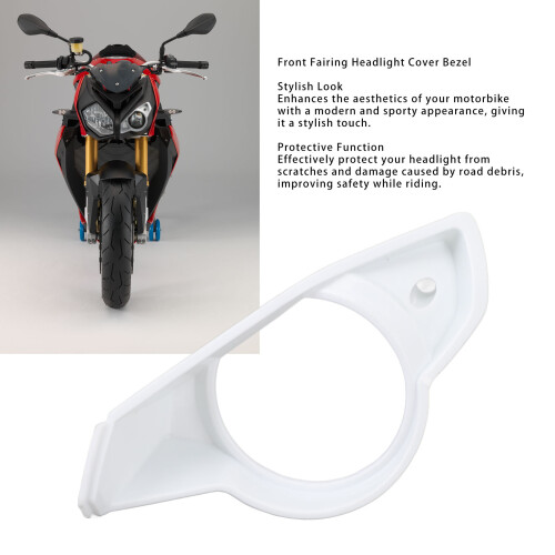 Weiße ABS-Frontverkleidung Scheinwerferabdeckung für S1000R 2014-2019 2