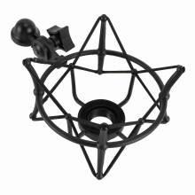 Mikroschockfester Halter mit Rutschfestigkeit für Studio- und Radioaufnahmen Schwarz