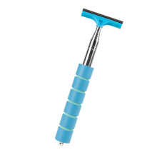 Edelstahl-Rückspiegelwischer 21 cm, ausziehbar, Glasschaber, Blau