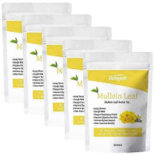 (5packs)Mullein Leaf Tea Bags Herbal Lung Cleansing Breathing Cough Relieve Tea