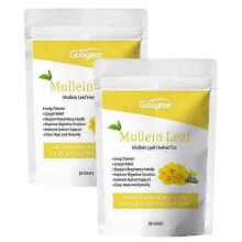 (2packs)Mullein Leaf Tea Bags Herbal Lung Cleansing Breathing Cough Relieve Tea