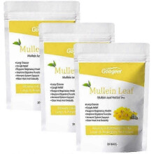 (3packs)Mullein Leaf Tea Bags Herbal Lung Cleansing Breathing Cough Relieve Tea