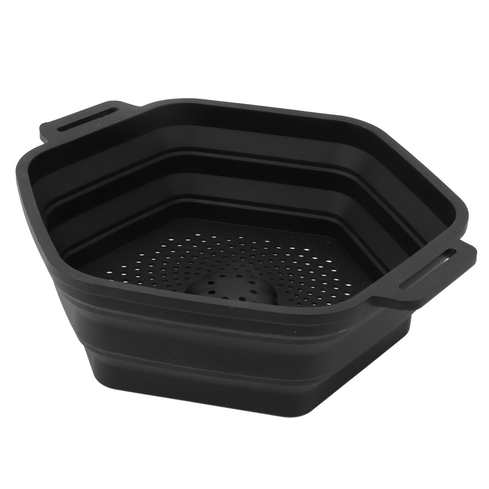 Silicone Ice Bath Tub Bucket Foldable Portable Hanging Water Chiller Rapid Cooling Black 5031313424592