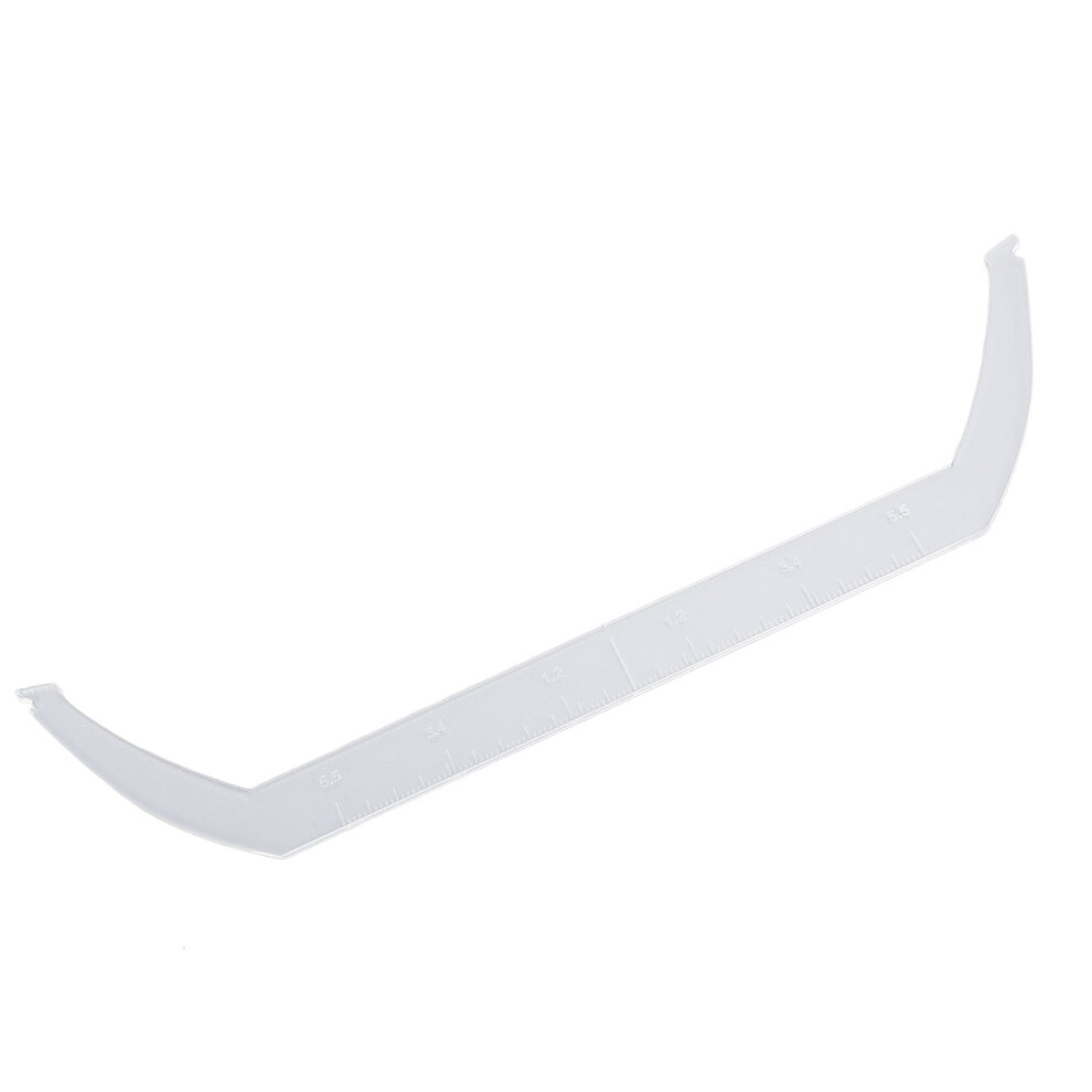 Eyebrow Line Marker Ruler with Scale Bendable Transparent Eyebrow Drawing Marking Ruler