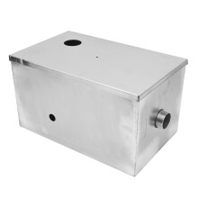Edelstahl-Gastankschale mit 3-stufiger Filtration, großem Fassungsvermögen 400x250x230mm