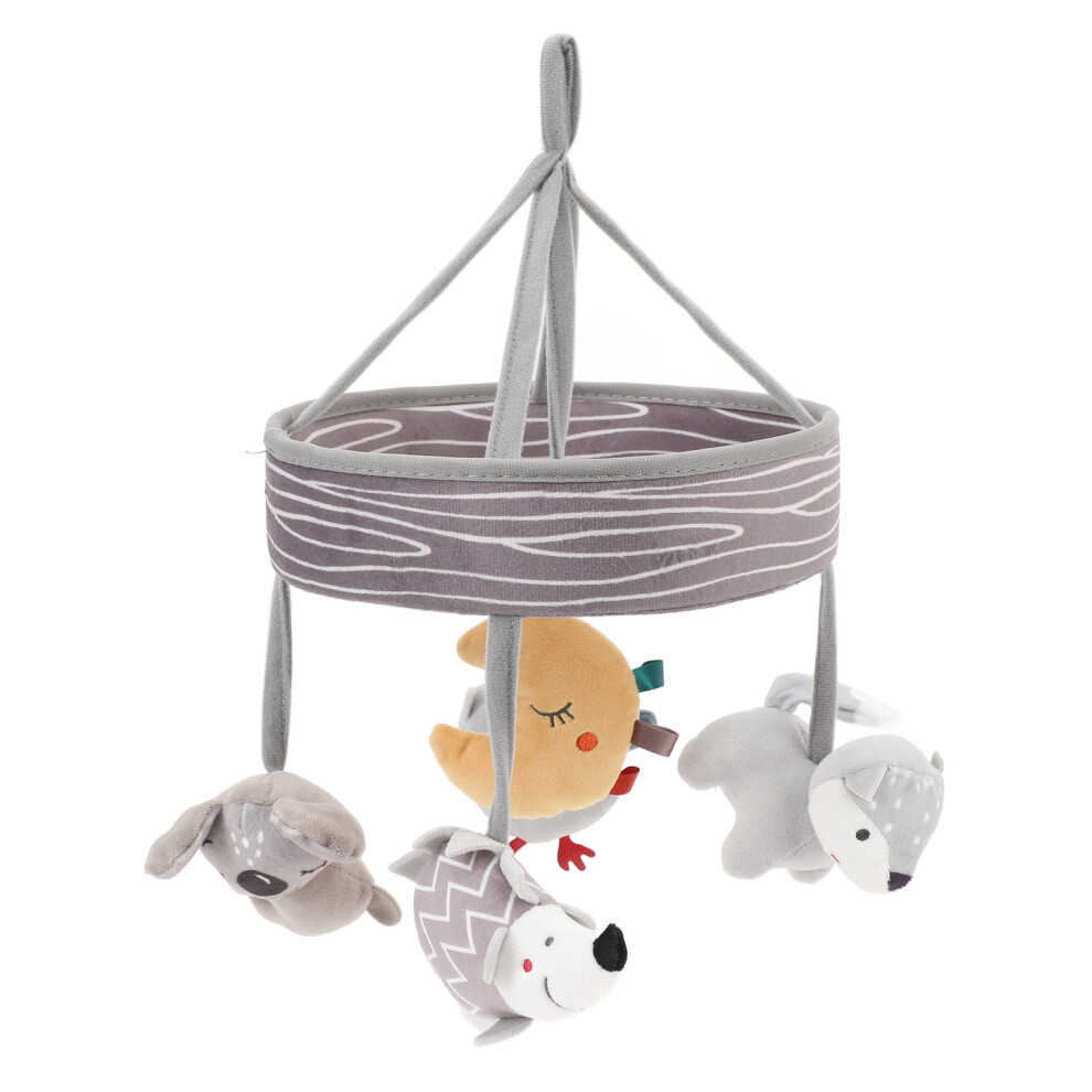 Baby Mobile Rotatable Rattle Infant Plush Pendant Toy Hanging Crib Mobile for Bed Stroller