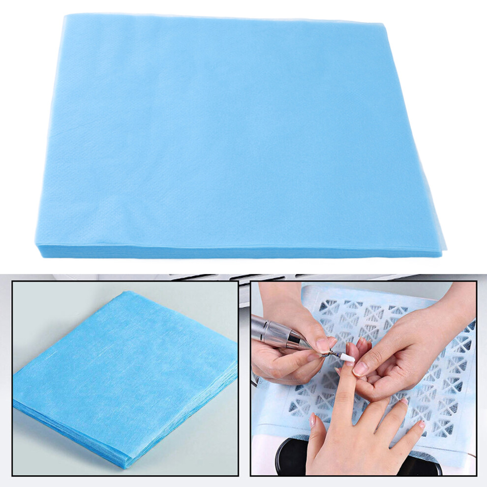 100pcs Nail Dust Collector Filter Nail Dust Extractor Cuttable Nail Vacuum Cleaner Filters Blue