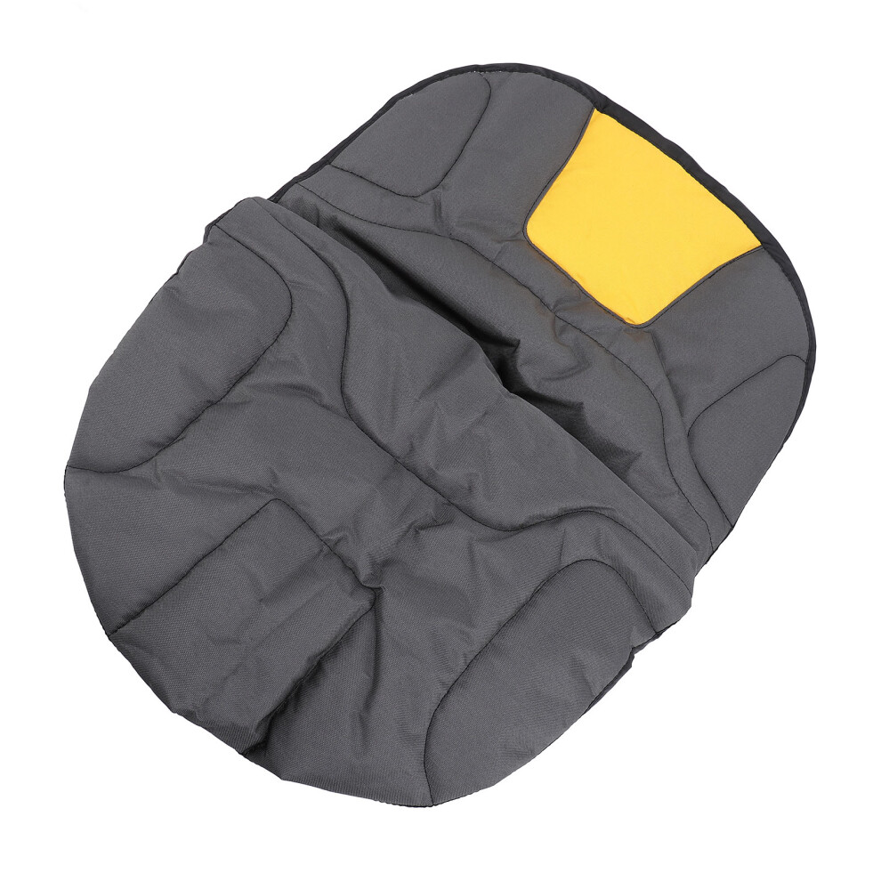 Tractor Seat Cover 600D Oxford Fabric Weatherproof Riding Mower Seat Cover Cushion Replacement Gray/Yellow 9481313432800