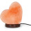 Chromotherapy Heart Shaped Salt Lamp, Light Effect, Warm Light, Natural Himalayan Salt, 9x13cm 1