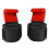 (Broadside 2pcs, Red) Weight Lifting Rod Hooks Heavy Duty Wrist Wraps Training Pull-up Palms Grip Straps 1