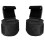(Broadside 2pcs, Black) Weight Lifting Rod Hooks Heavy Duty Wrist Wraps Training Pull-up Palms Grip Straps 3