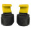 (Broadside 2pcs, Yellow) Weight Lifting Rod Hooks Heavy Duty Wrist Wraps Training Pull-up Palms Grip Straps 1