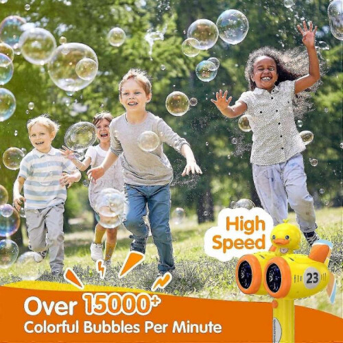 Bubble Gun, Bubble Machine for Kids Automatic Bubble Toy 1500+ per Minute Bubble Machine for Outdoo 1